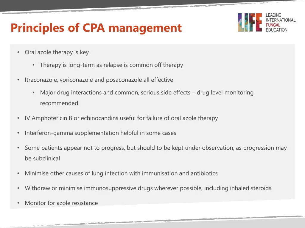 principles of cpa management