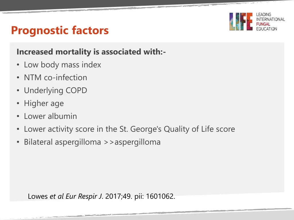 prognostic factors