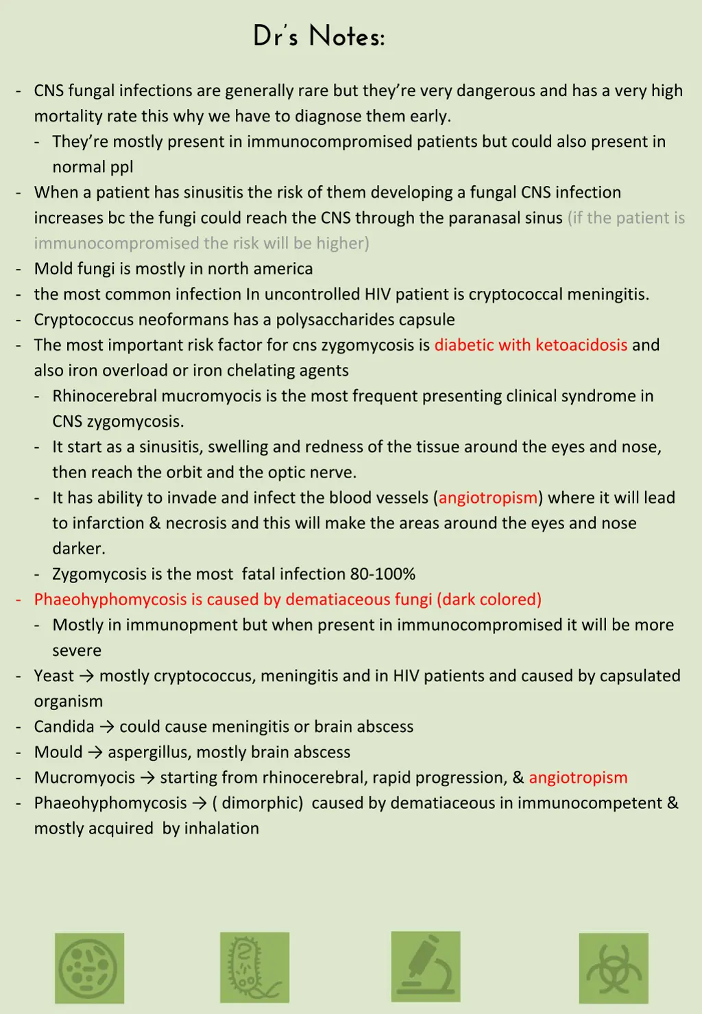 dr s notes