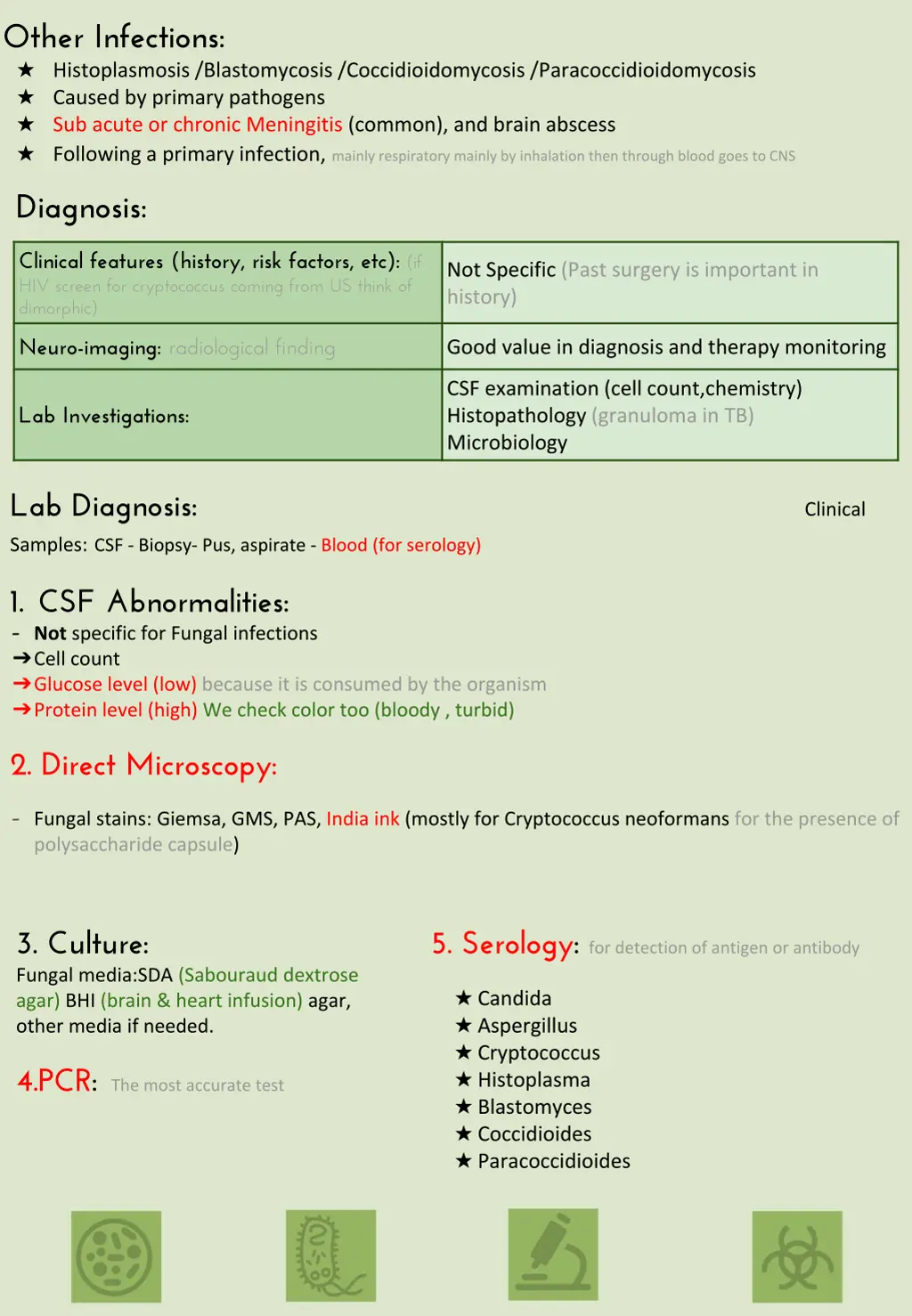 other infections histoplasmosis blastomycosis