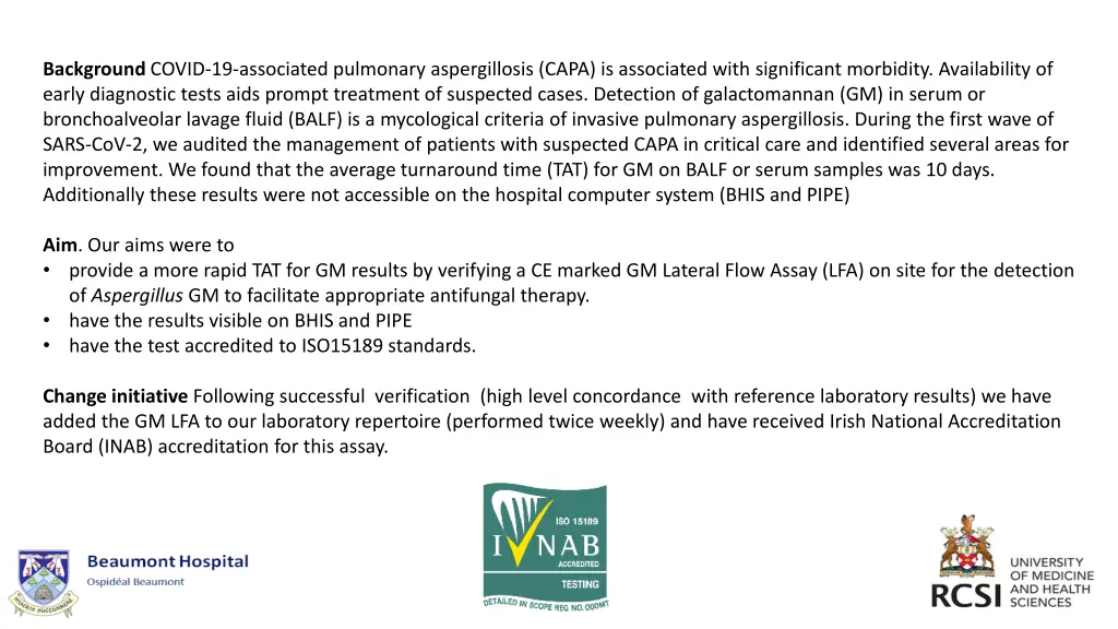 background covid 19 associated pulmonary