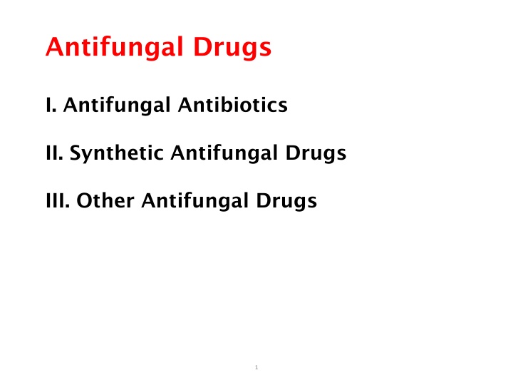 antifungal drugs