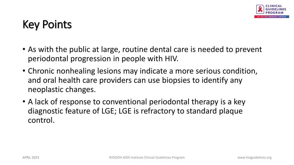 key points key points