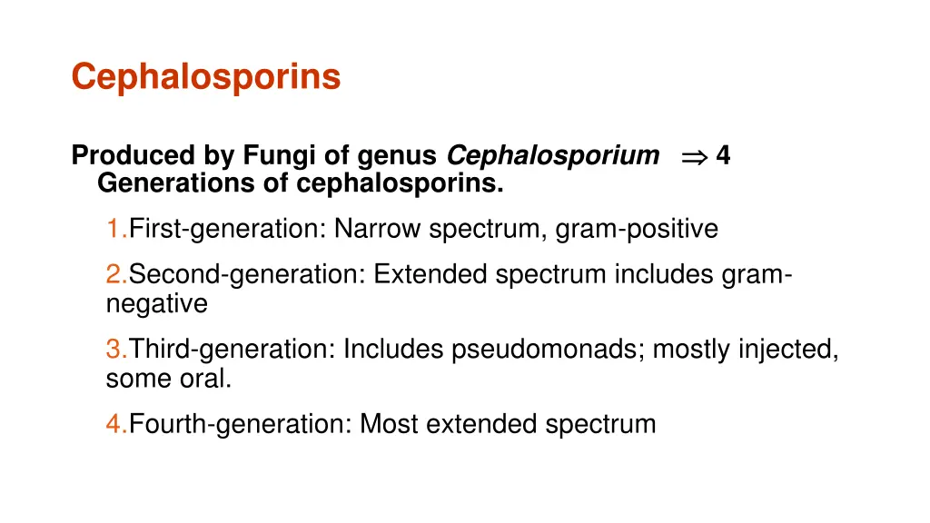 cephalosporins