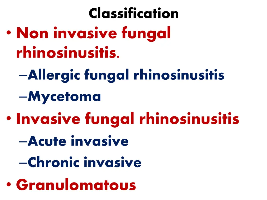 classification