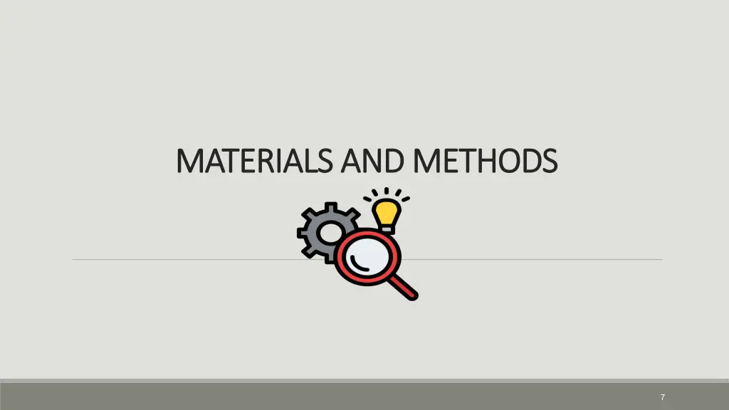 materials and materials and methods