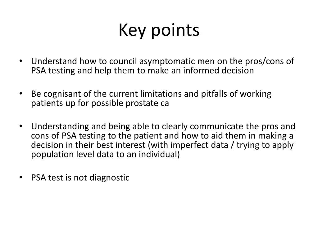 key points