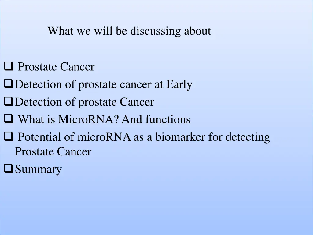 what we will be discussing about