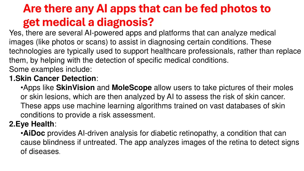 are there any ai apps that can be fed photos