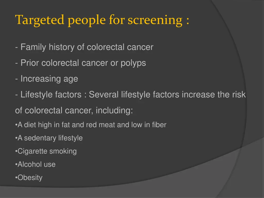 targeted people for screening 2