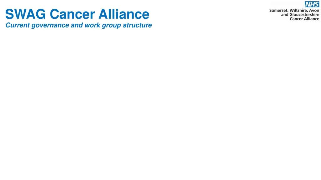 swag cancer alliance current governance and work