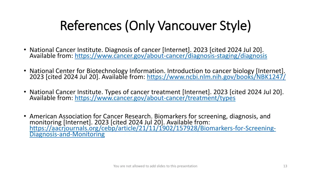 references only vancouver style references only