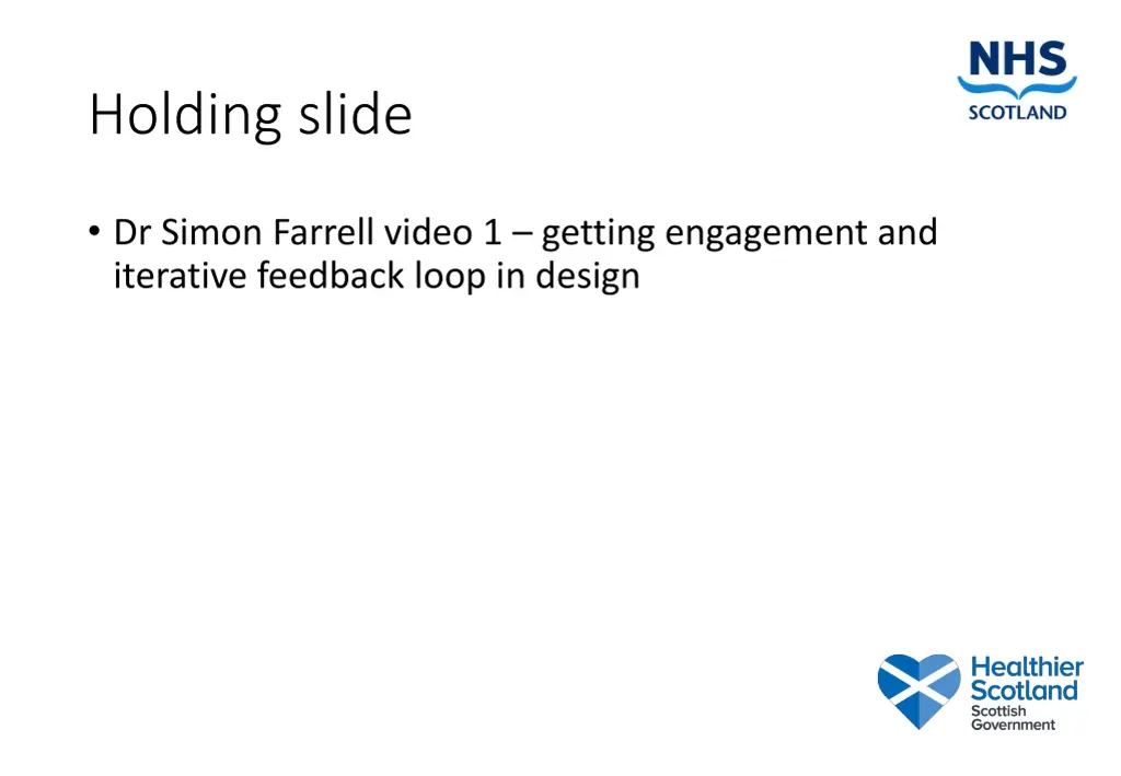 holding slide