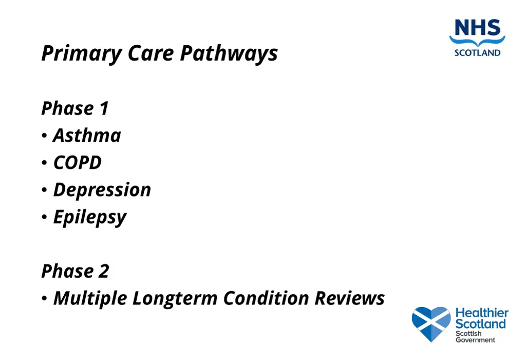 primary care pathways