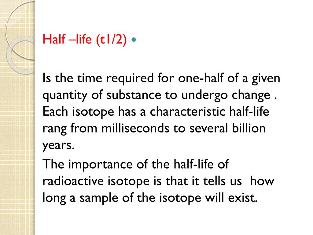half life t1 2
