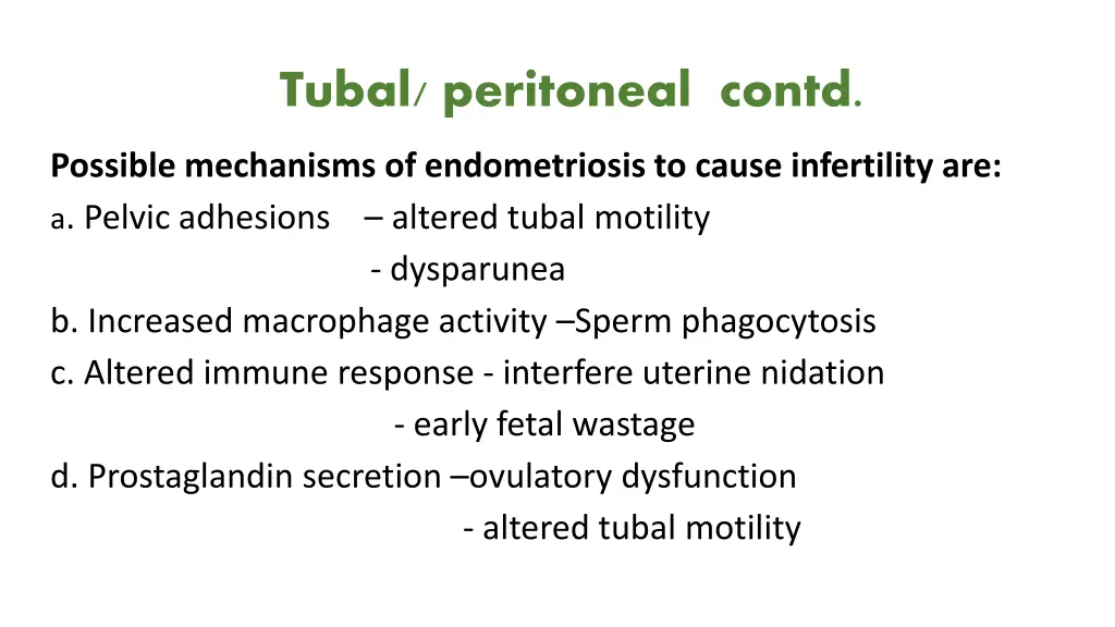 tubal peritoneal contd 2