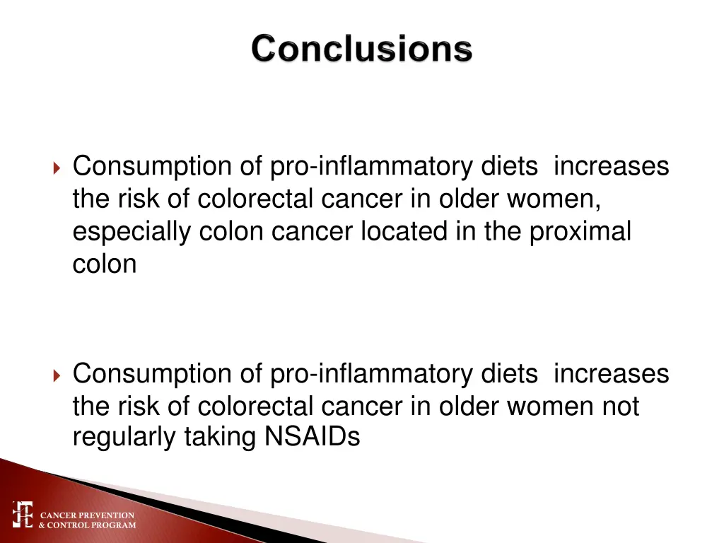 consumption of pro inflammatory diets increases