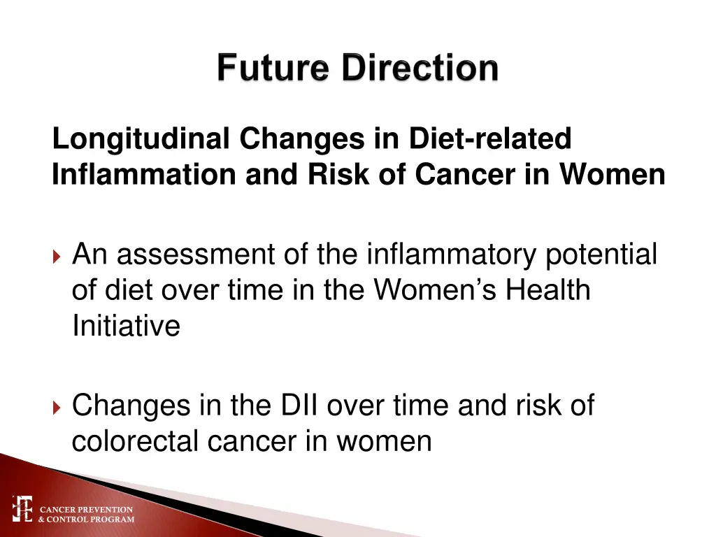 longitudinal changes in diet related inflammation
