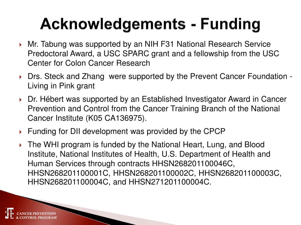 mr tabung was supported by an nih f31 national