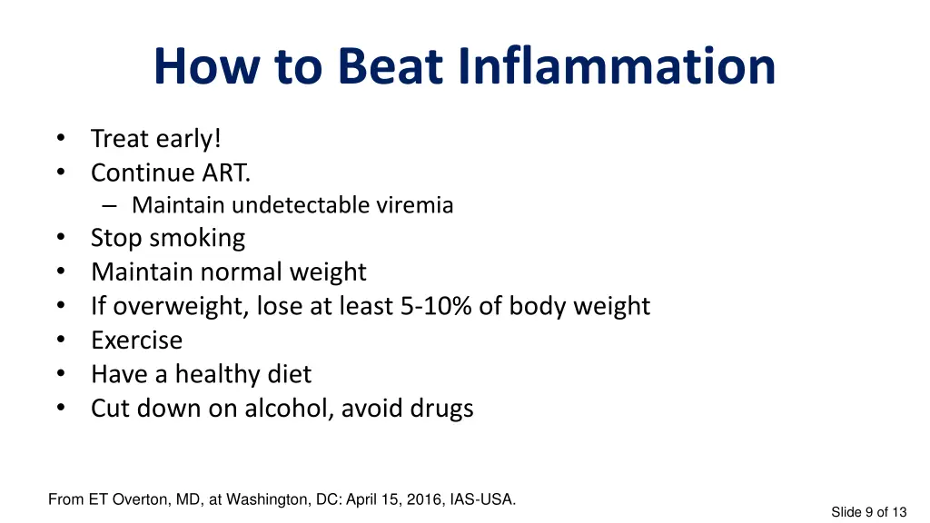 how to beat inflammation