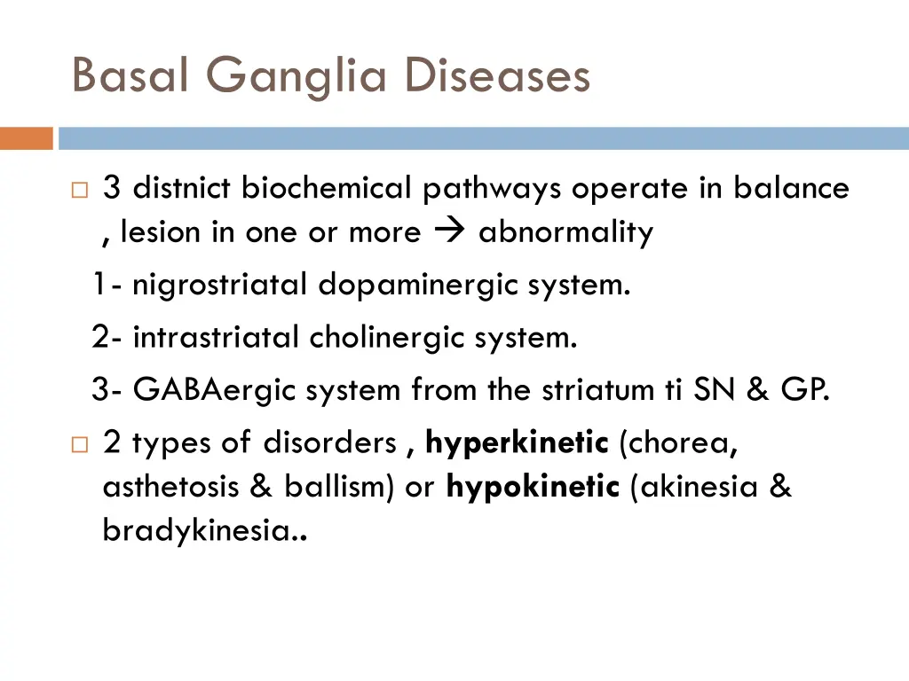 basal ganglia diseases