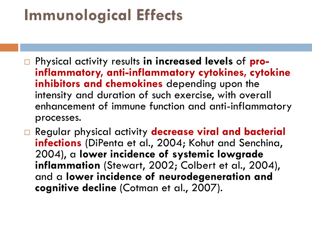immunological effects