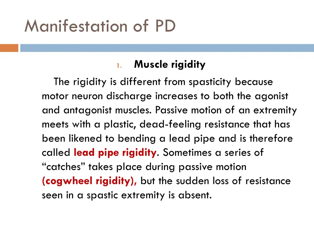 manifestation of pd