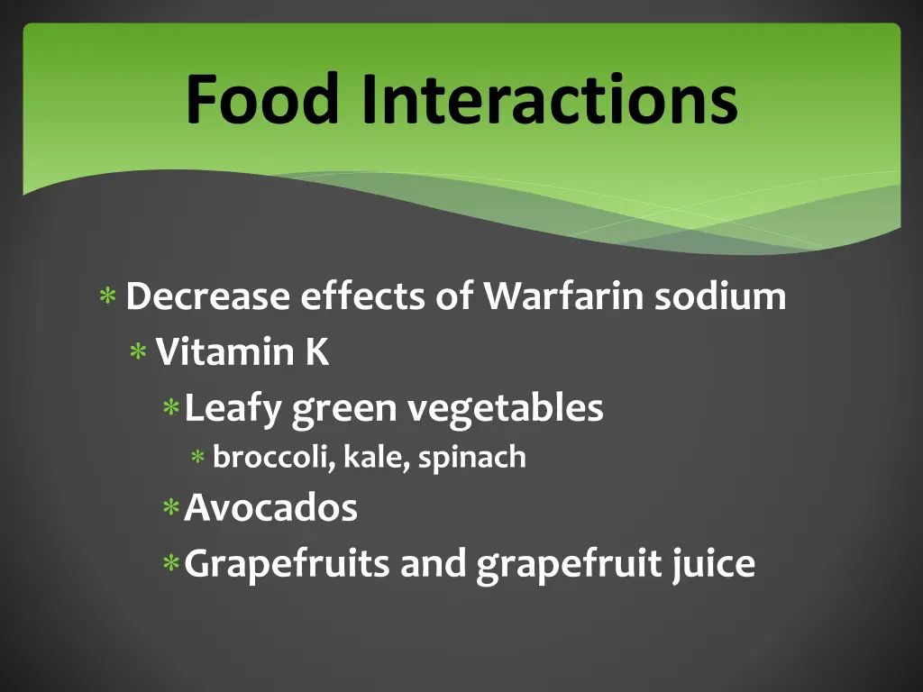 food interactions