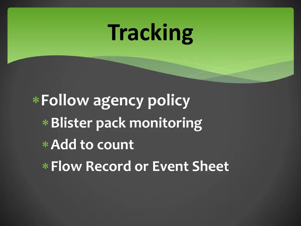 tracking