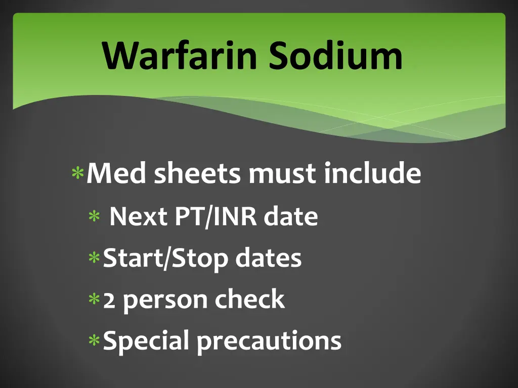 warfarin sodium 6