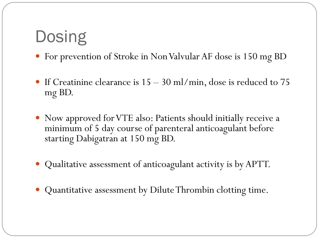 dosing