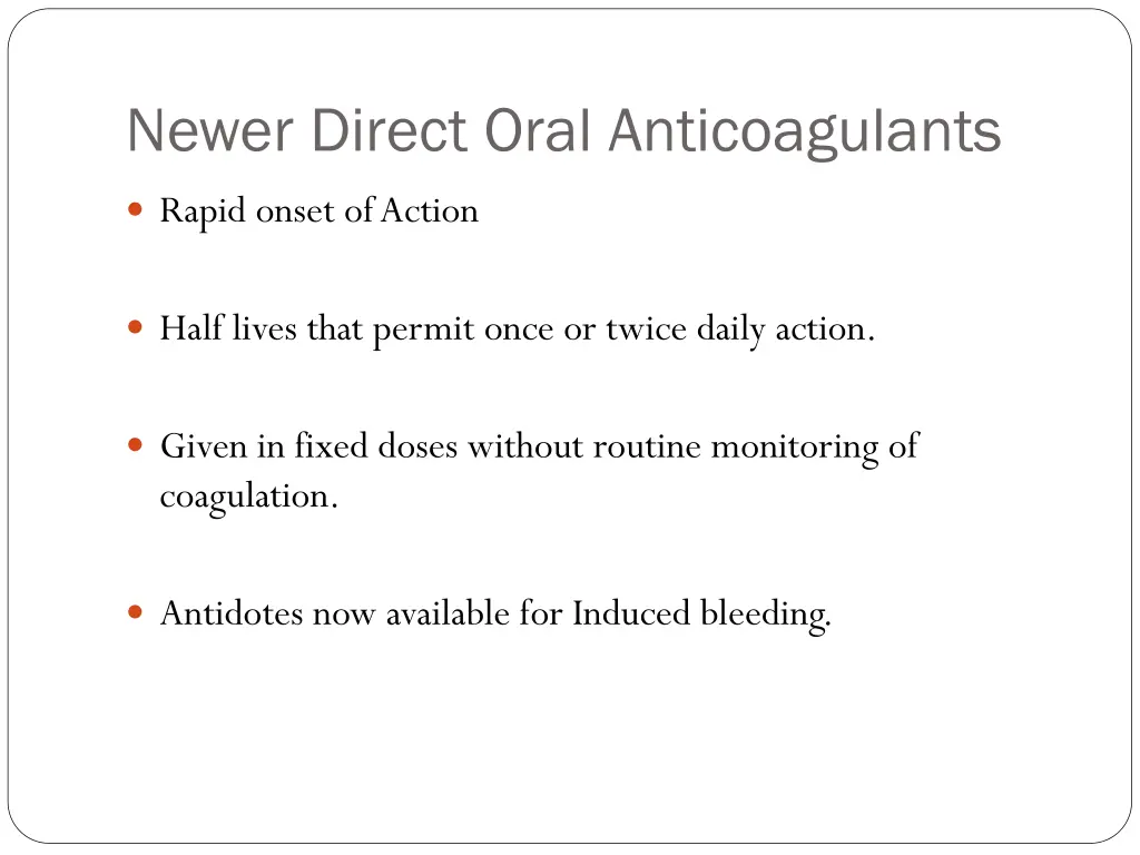 newer direct oral anticoagulants