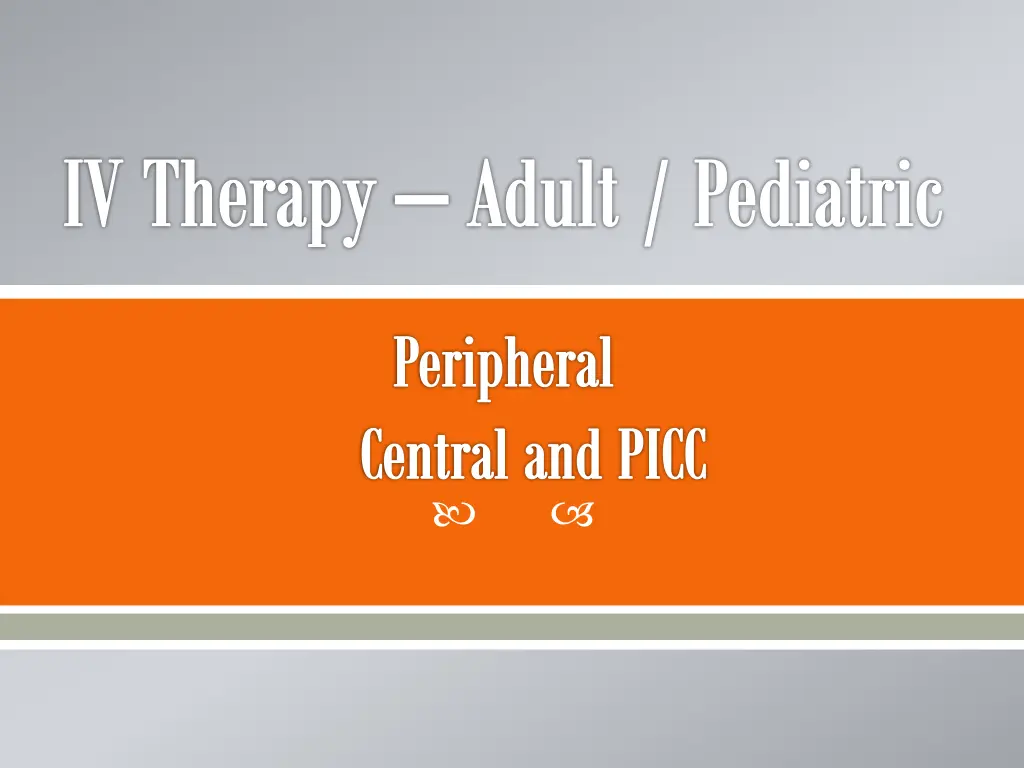 iv therapy adult pediatric