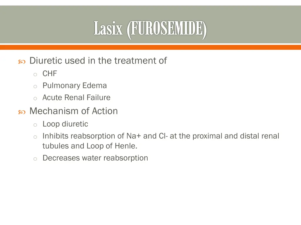 lasix furosemide