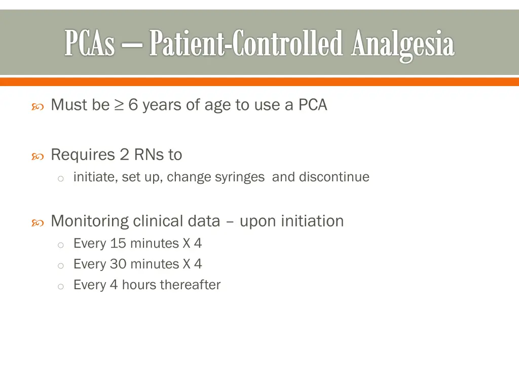 pcas patient controlled analgesia