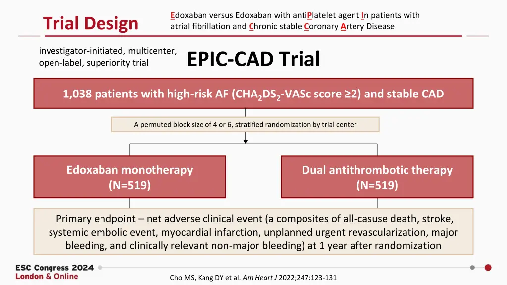e doxaban versus edoxaban with anti p latelet