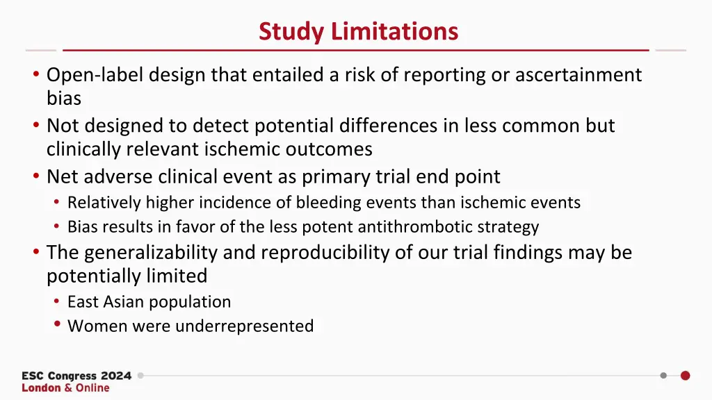 study limitations
