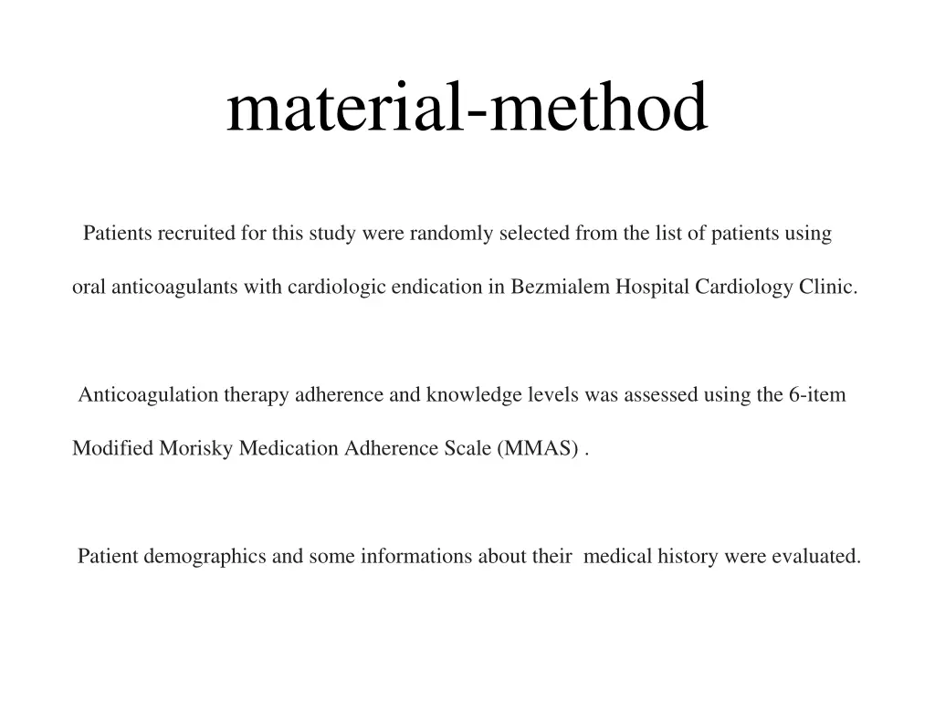 material method