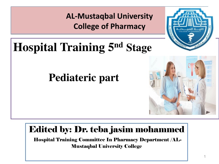 al mustaqbal university college of pharmacy