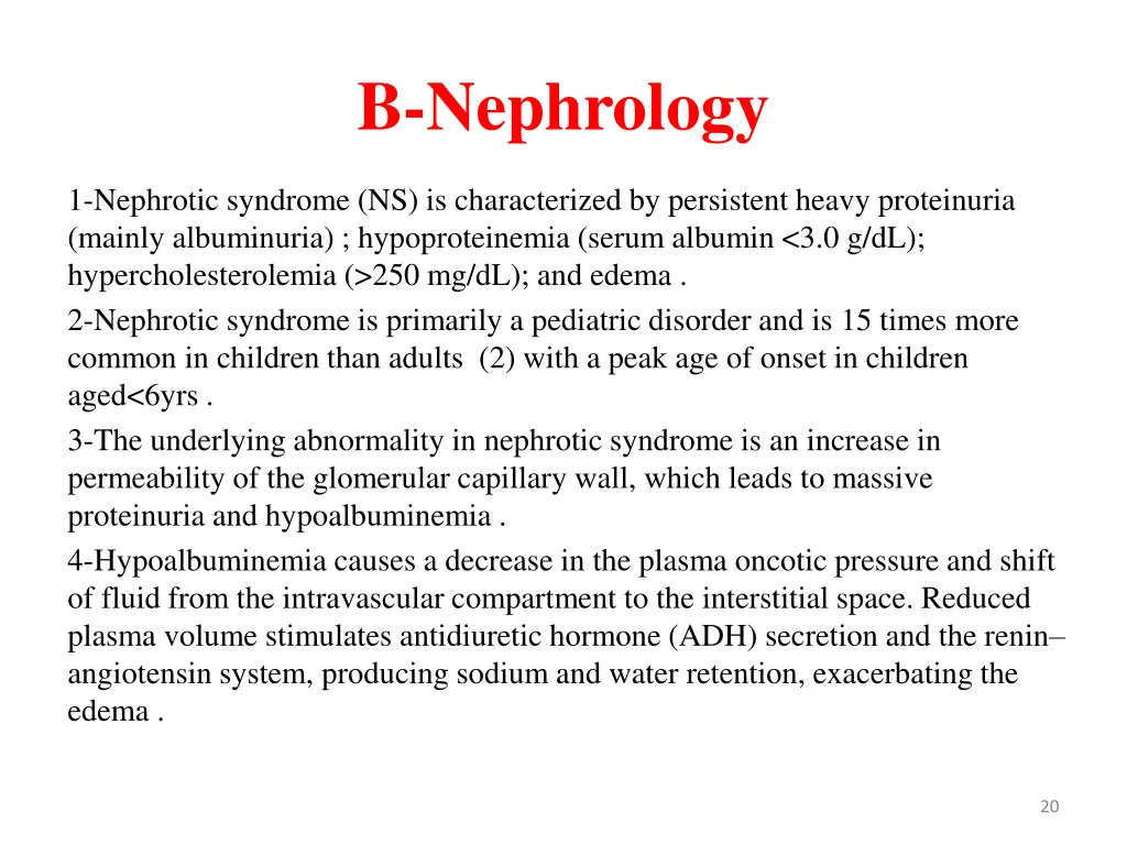 b nephrology