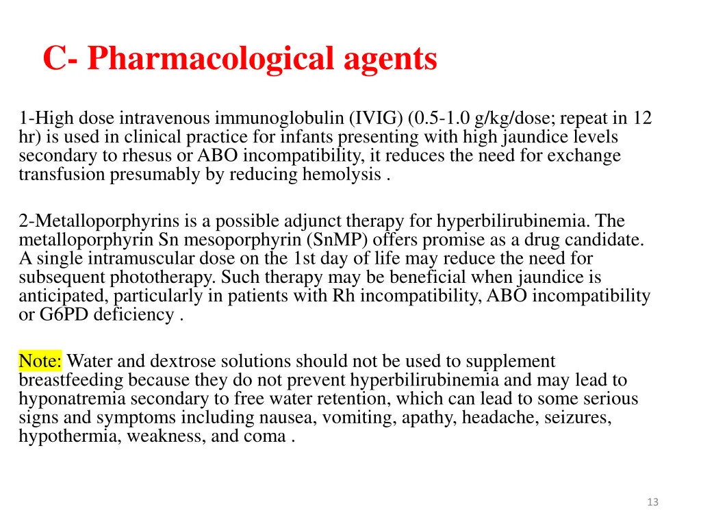 c pharmacological agents