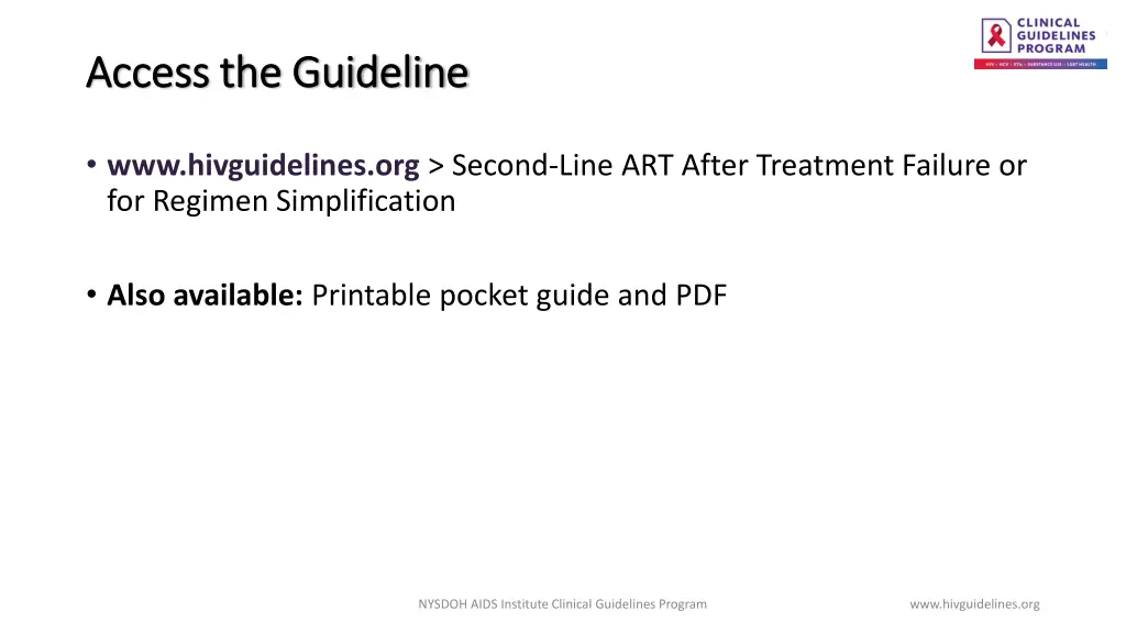 access the guideline access the guideline