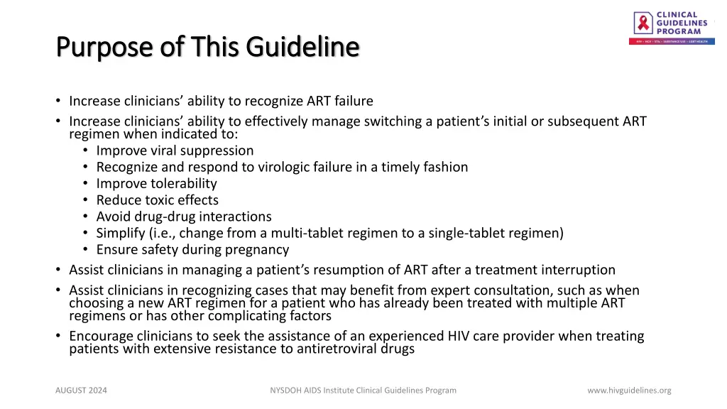 purpose of this guideline purpose of this