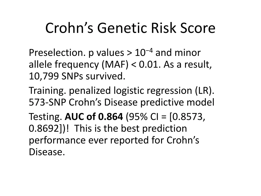 crohn s genetic risk score