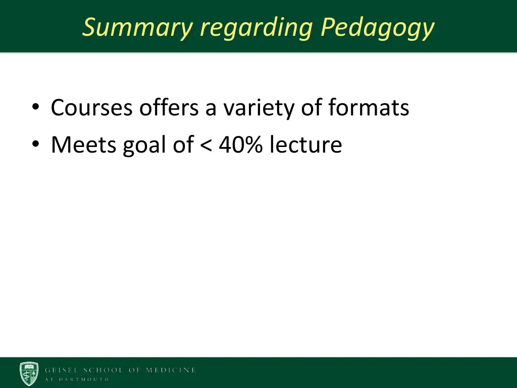 summary regarding pedagogy