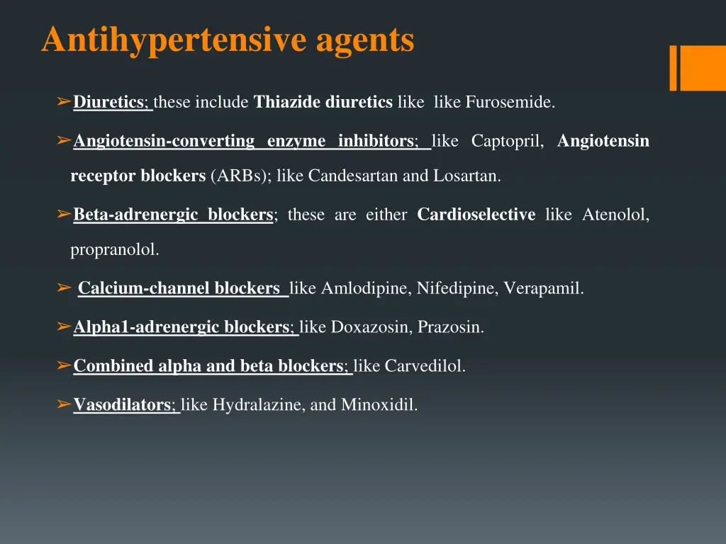 antihypertensive agents