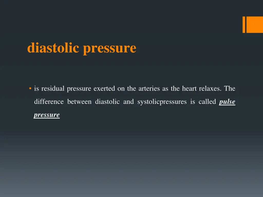 diastolic pressure