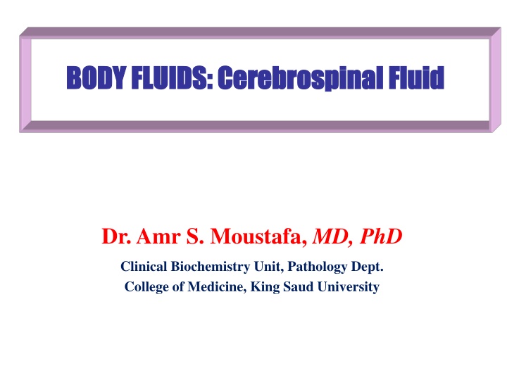 body fluids cerebrospinal fluid body fluids