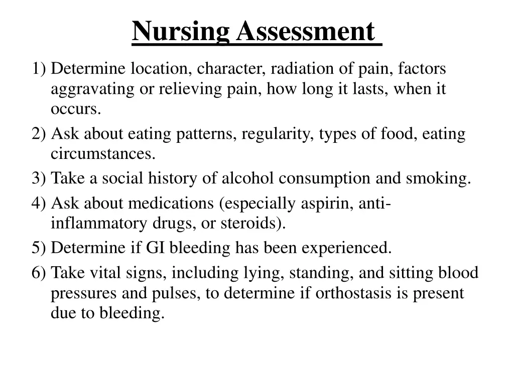 nursing assessment