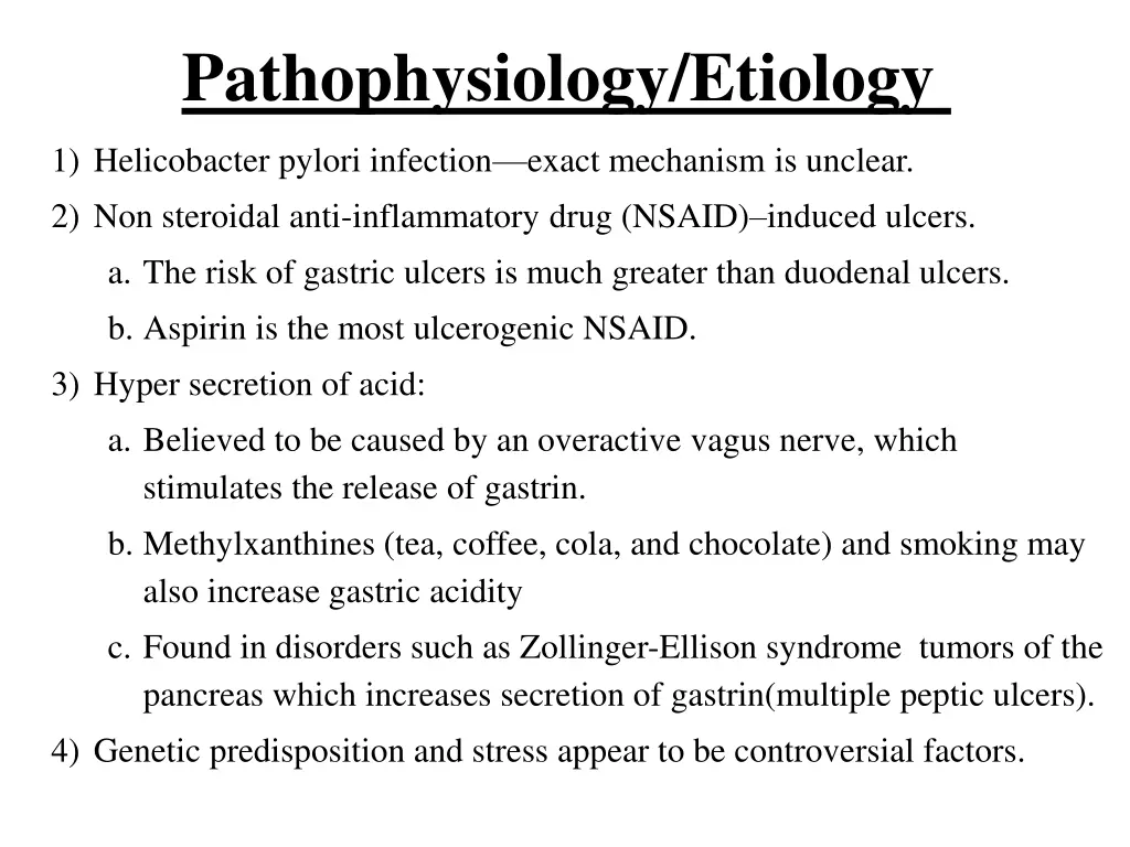 pathophysiology etiology